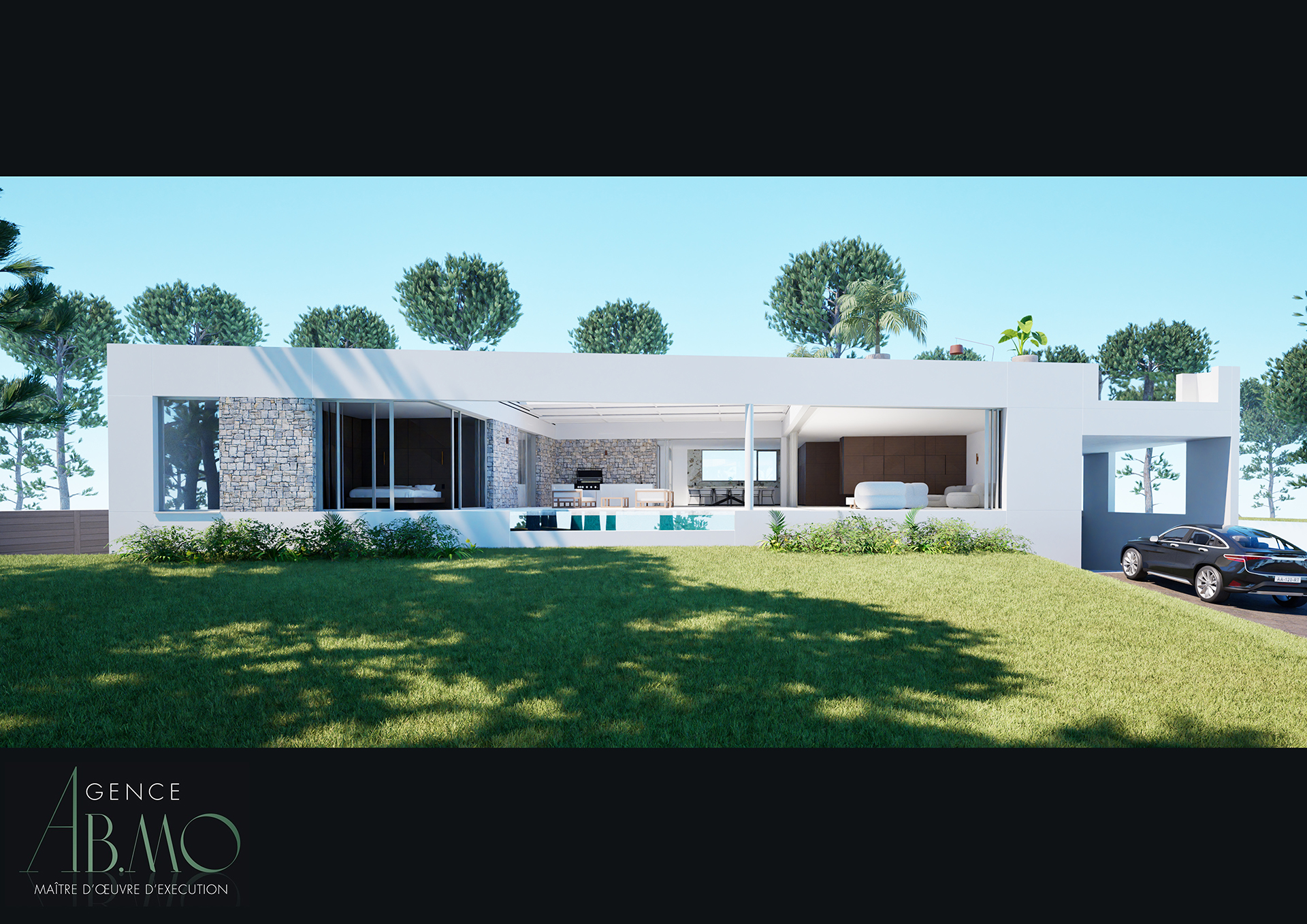 Projet construction villa d'exception à Talmont-Saint-Hilaire en Vendée par l'agence AB.MO maître d’œuvre à Sainte-Foy en Vendée