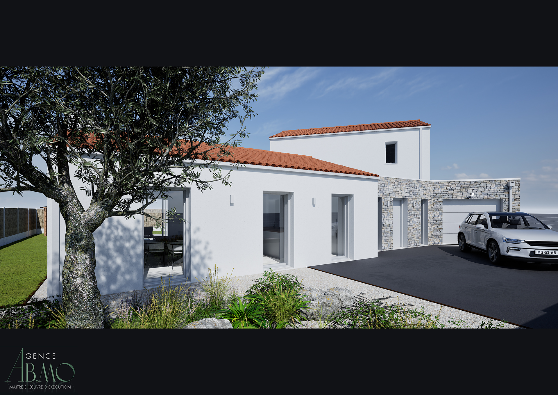 Projet d'extension d'une maison à caractère vendéen à Brem-sur-Mer en Vendée par l'agence AB.MO maître d’œuvre à Sainte-Foy en Vendée