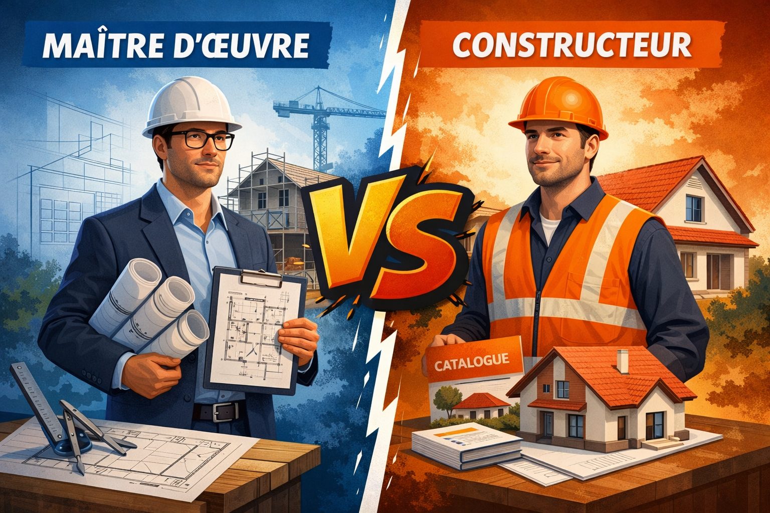 Maitre d'oeuvre VS constructeur - ABMO maitre d'oeuvre Les Sables d'Olonne