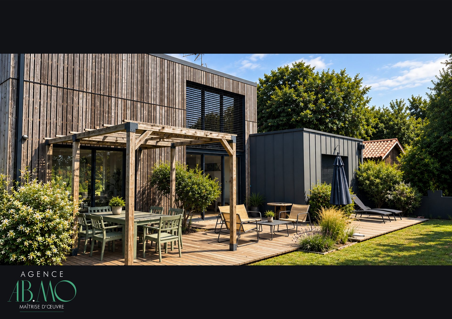 Construction d'une maison contemporaine à Sainte-Foy par l'agence AB.MO, maître d'œuvre en Vendée